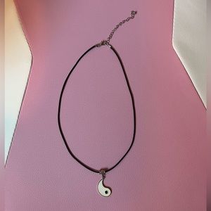 half yin and yang necklace